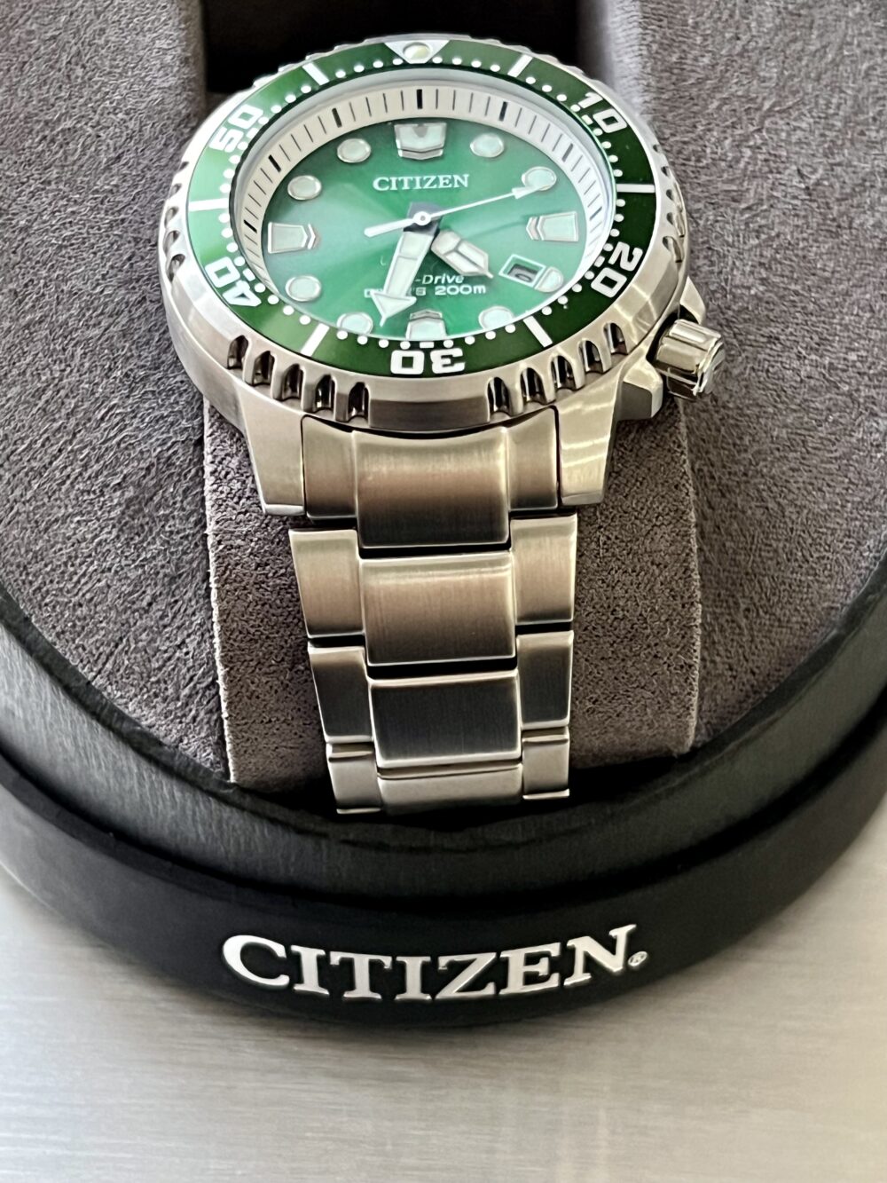 Gents citizen eco drive pro master green divers - Image 3