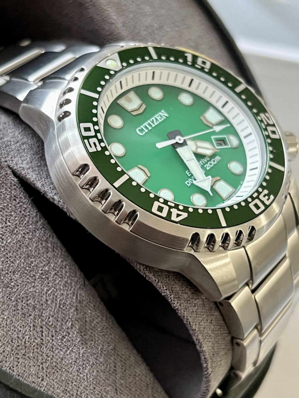 Gents citizen eco drive pro master green divers - Image 4