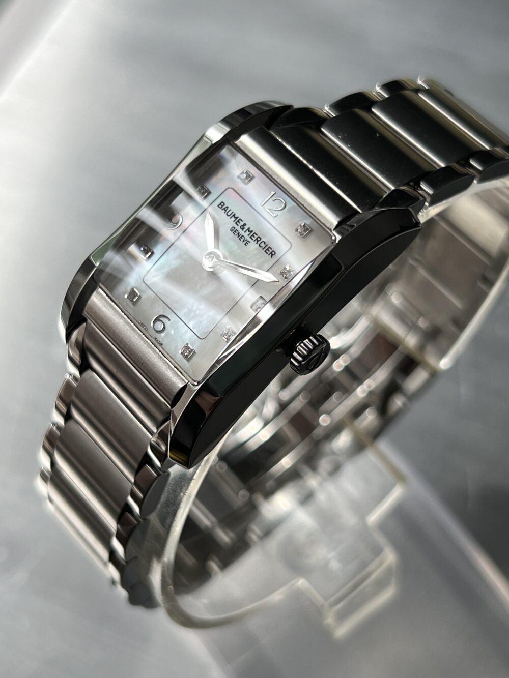 Ladies Baume & Mercier Hampton rectangular MOA10050
