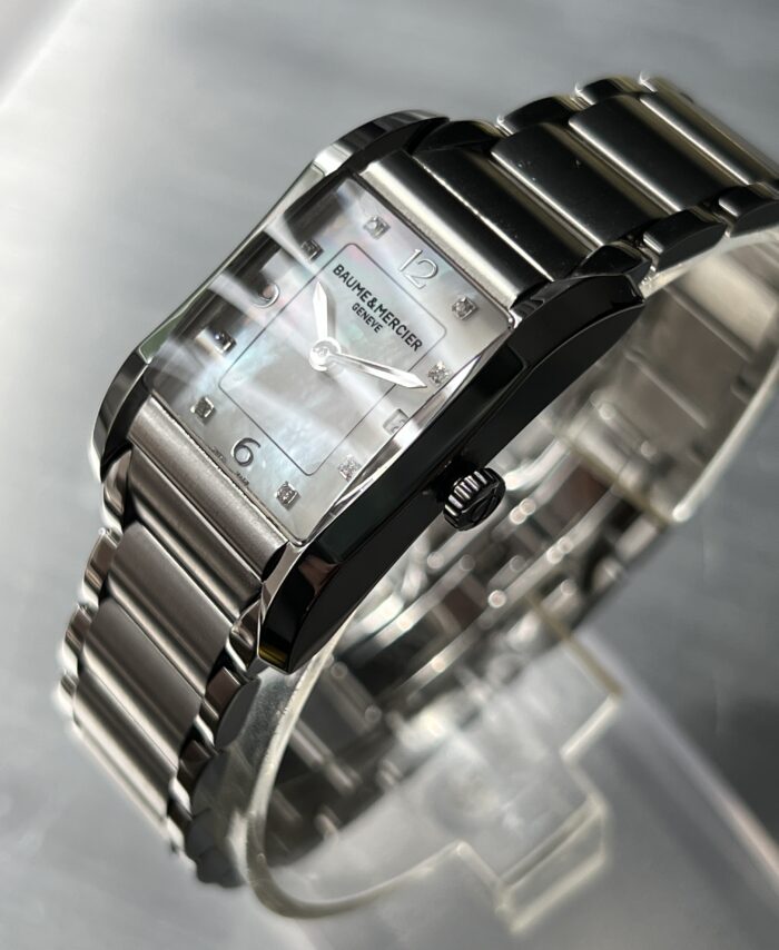 Ladies Baume & Mercier Hampton rectangular MOA10050