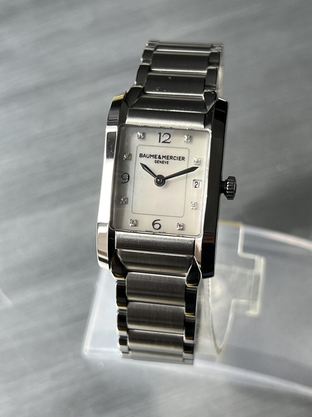 Ladies Baume & Mercier Hampton rectangular MOA10050 - Image 5