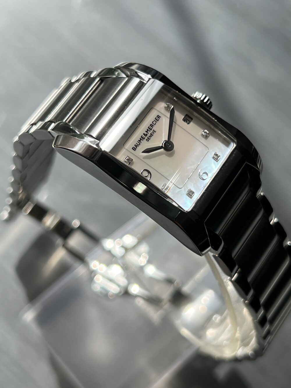 Ladies Baume & Mercier Hampton rectangular MOA10050 - Image 2