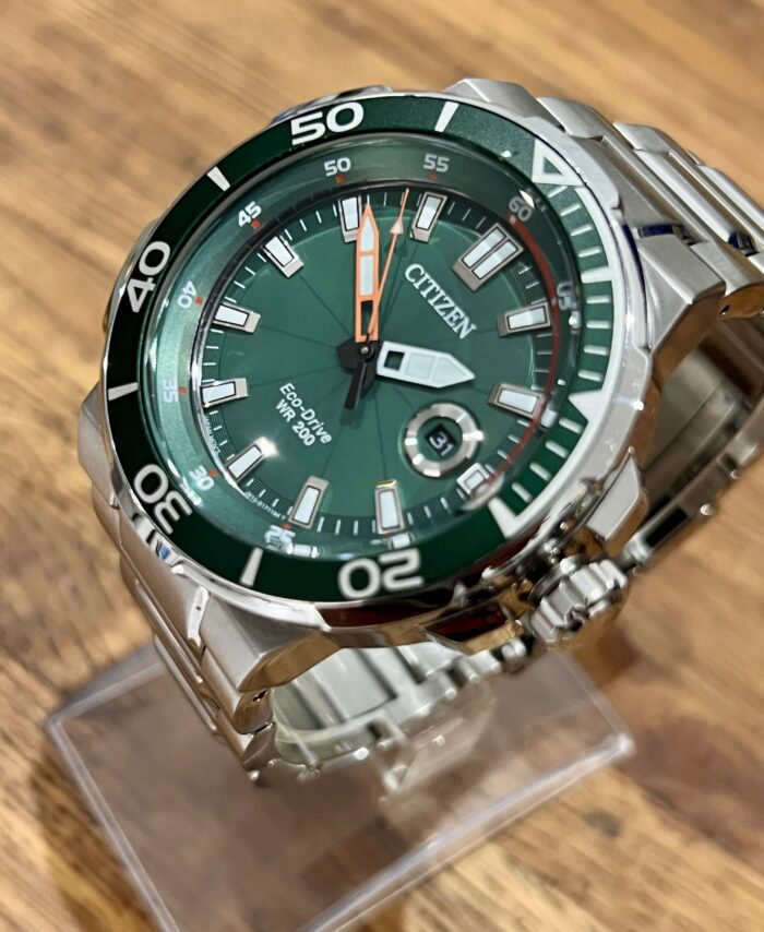 Citizen eco drive green AW1428-53X RRP£329